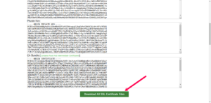 download your ssl files