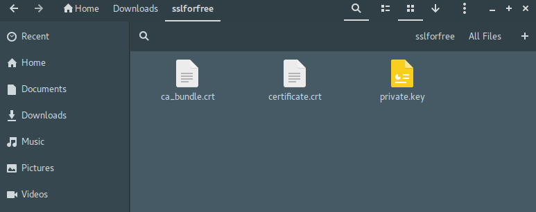 ssl files ready for use